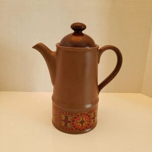 Vintage Sadler  England 1970s Celtic Rancher Pattern Coffee Pot.